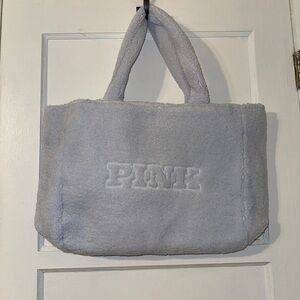 Victoria’s Secret PINK Logo Sherpa Tote Holiday 2024